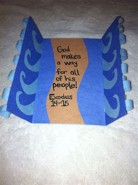 Great Craft Idea For Telling The Story Of Moses Parting Sunday