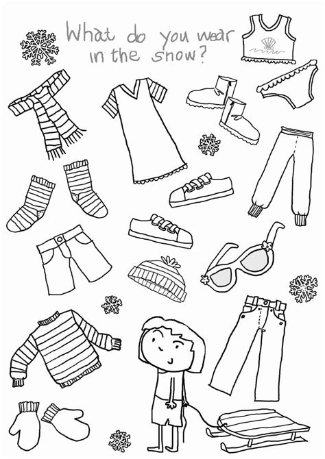 Dress Up Worksheets For Preschoolers Clothes Worksheet Activity