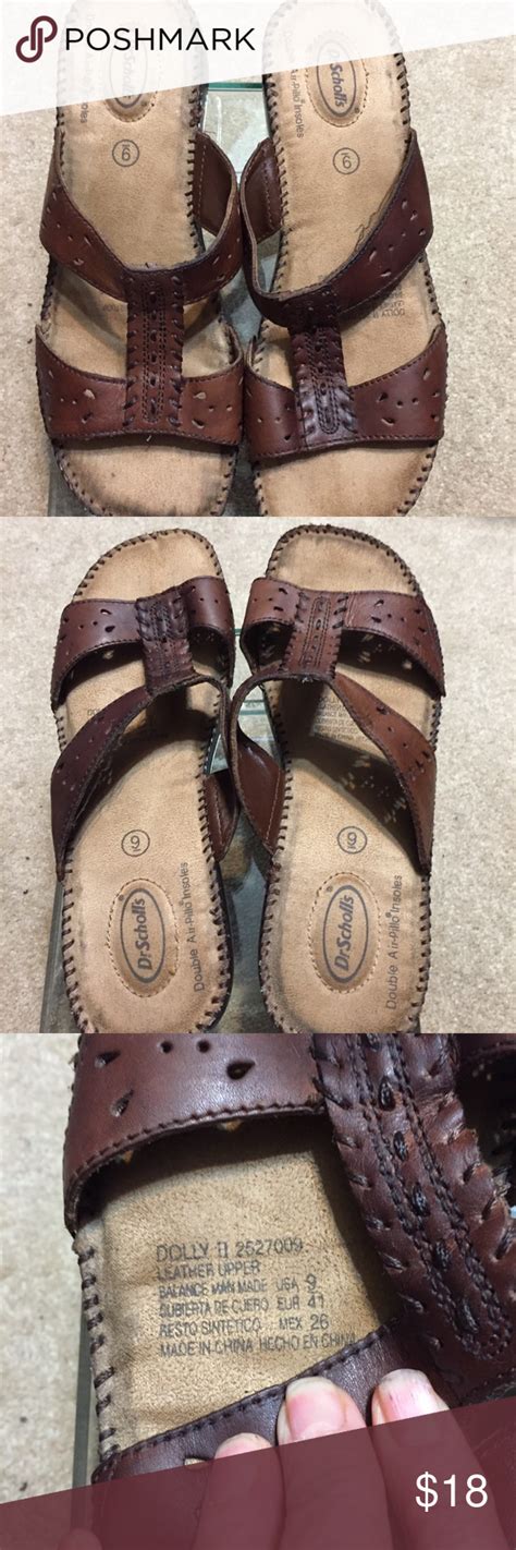 Find at a store add to cartwill open. DR SCHOLLS LEATHER SANDALS Dble AIr-Pillow Insoles (With images) | Leather sandals, Sandals, Insole