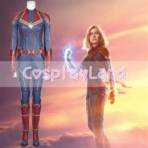 2019 Captain Marvel Carol Danvers Cosplay Costume Superhero Costumes