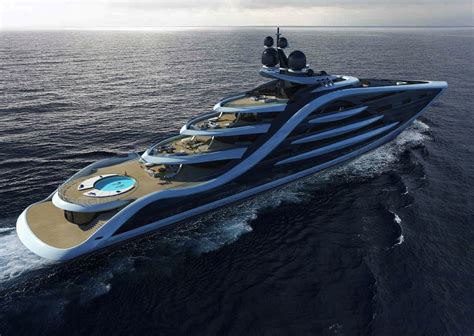130m Ultra Luxurious Mega Yacht Concept Epiphany By Andy Waugh Design