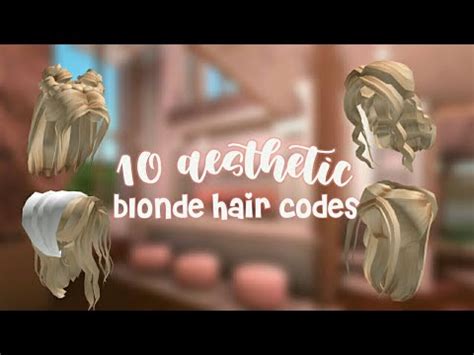 None of these are promo codes for your roblox avatar or anything. aesthetic blonde hair codes for bloxburg! - YouTube