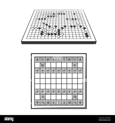Piezas shogi Imágenes vectoriales de stock Alamy