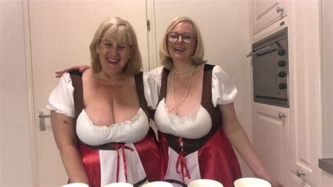Oktoberfest Busty Topless Blondes