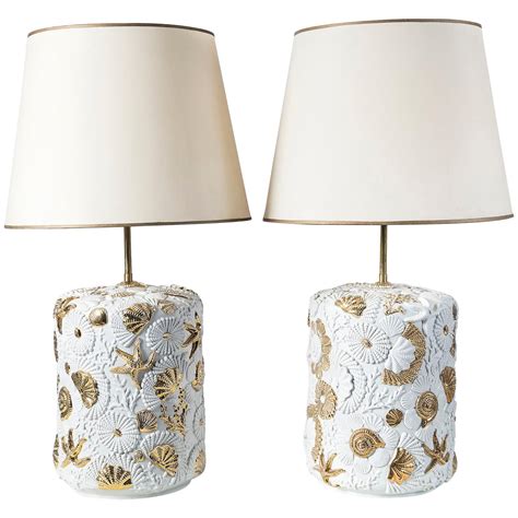 Pair Of Italian Table Lamps By Porcellane Artistiche For Sale At 1stdibs
