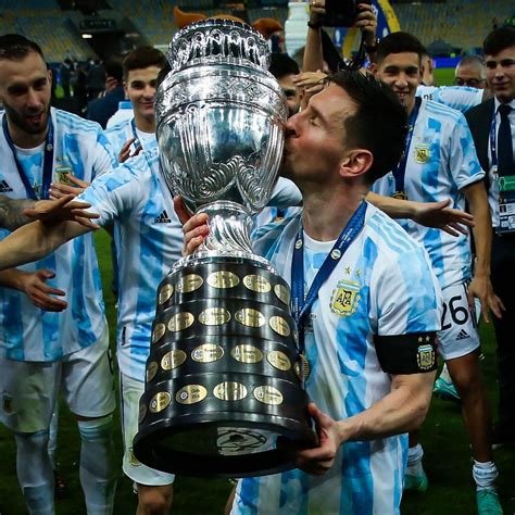 Copa America 2021 Lionel Messi Wins First Senior International Trophy