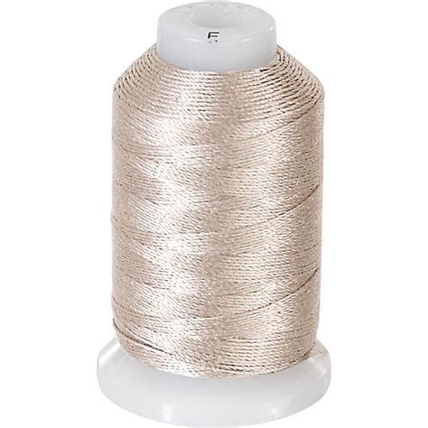 The BeadSmith Silk Thread, Size E, 0.5oz Spool - Ecru | Beading