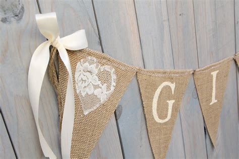 Ts Lace Burlap Banner Wedding Banner Ts By Butterflyabove