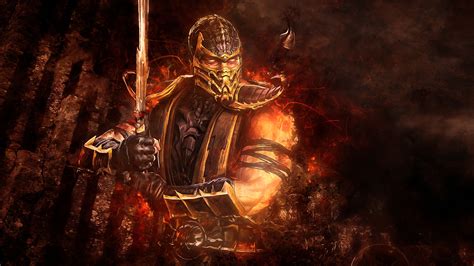Mortal Kombat Scorpion Wallpaperhd Games Wallpapers4k Wallpapers