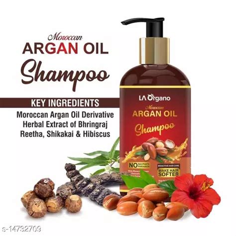 La Organo Moroccan Argan Hair Shampoo For Make Hair Softer Stop Split Ends Restore Shiny Pack