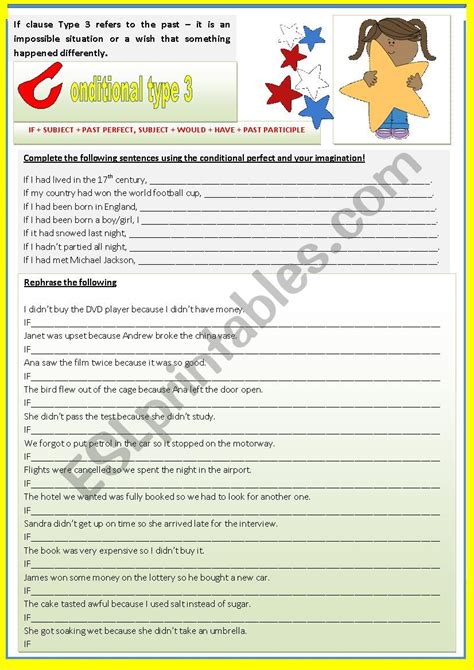 If Clause Type 3 Esl Worksheet By Mandysantos