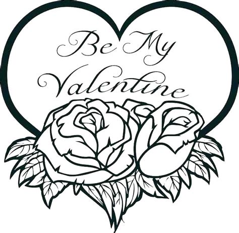 You'll need to use the free adobe reader to choose from several categories of valentine's day coloring pages here like teddy bears, cupid, flowers, hearts, and kids. Valentine Heart Coloring Pages - Best Coloring Pages For Kids
