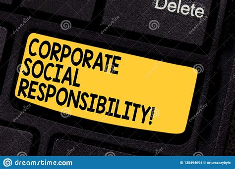 Nobody can force it upon you unless you yourself in the simplest terms, 'corporate social responsibility' means various activities carried out by medium to big sized corporate houses. Handwriting Text Corporate Social Responsibility. Concept ...