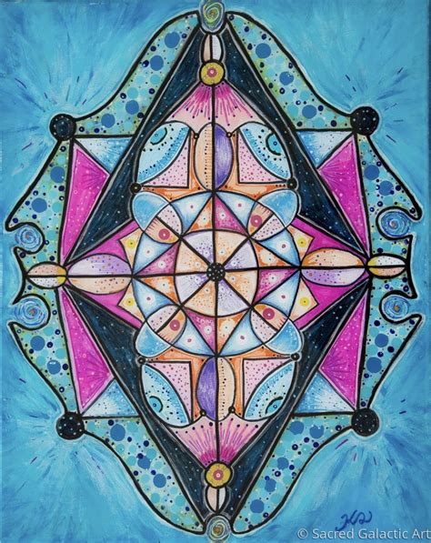 Taking in the sights of inner and outer junkets: Painting : "Inner Space" (Original art by Sacred Galactic Art)