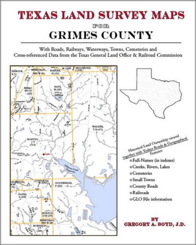 Grimes County Texas Land Survey Maps Genealogy History Ebay