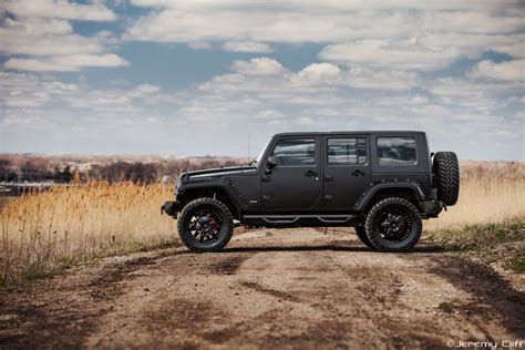 Free Download Supercharged Jeep Wrangler Black Suv Car Wallpaper