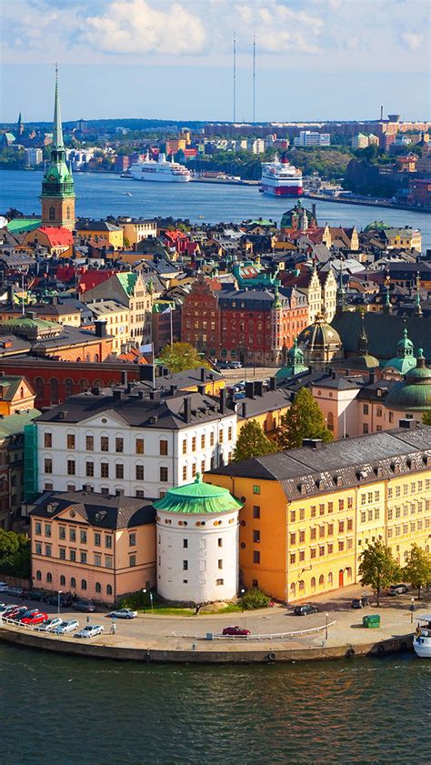 Sweden stockholm the old town architecture photo views panorama high buildings church tower harbor pier motion traffic horizon scandinavia. Sweden Wallpaper for iPhone X, 8, 7, 6 - Free Download on ...