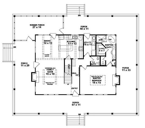 3 bedroom country floor plan. #654063 - One and a half story 3 bedroom, 2.5 bath country ...