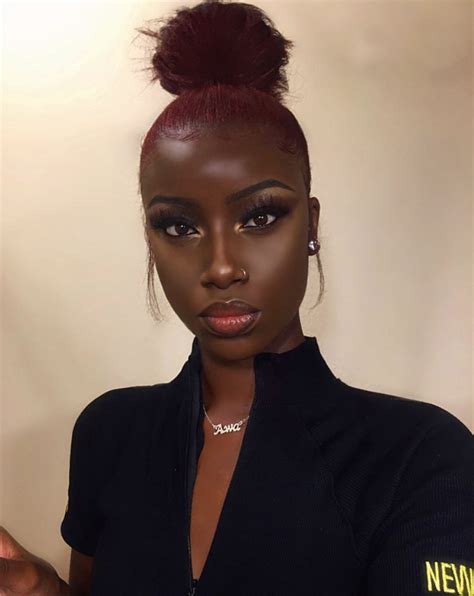 pin by zarah sulemane on hair and beauty hair color for dark skin black girl makeup dyed