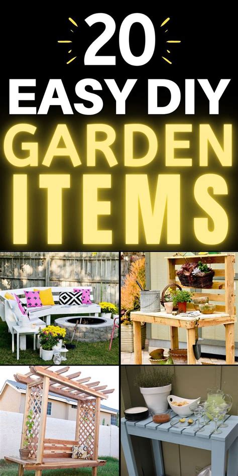 20 Diy Furnitures For Your Garden
