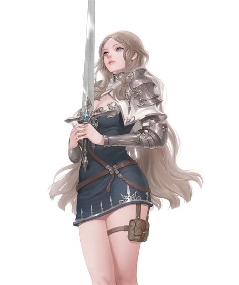 Fantasy Female Warrior Anime Warrior Warrior Girl Fantasy Armor Lady Knight Chica Fantasy