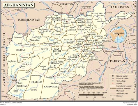 Landkarte Afghanistan