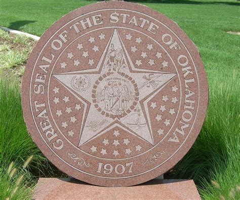 Seal State Of Oklahoma City Of Grove Oklahoma