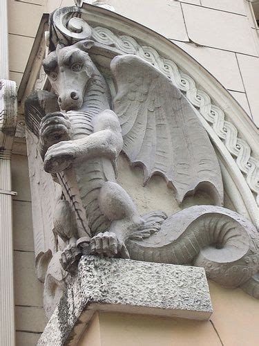 Dragon Architecture Gargoyles Fantasy Dragon Dark Creatures