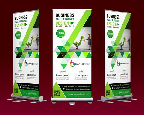 Modern Professional Business Roll Up Banner Design - GraphicsFamily