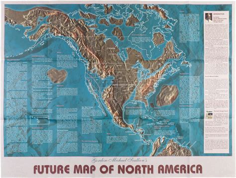 Gordon Michael Scallions Future Map Of North America Rare And Antique Maps