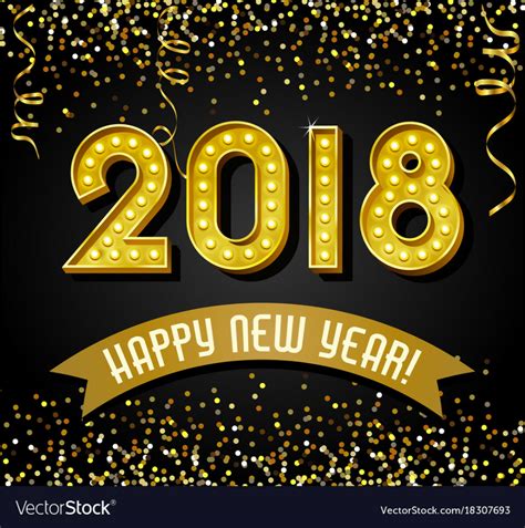 Download High Quality Happy New Year 2018 Clipart Glitter Transparent