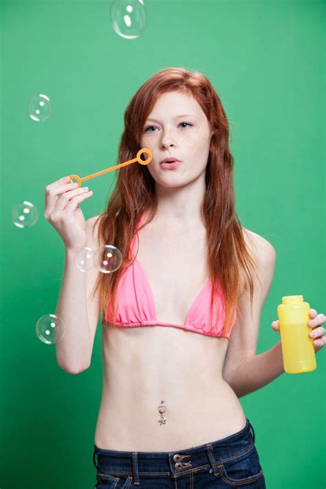 Gina Cattanach Bikini Swimsuits Redhead Girl Model
