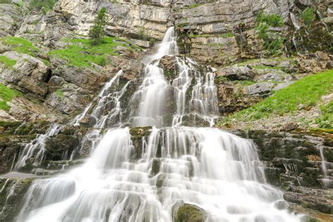 Beautiful Waterfall With Cascading Water Image Free Stock Photo