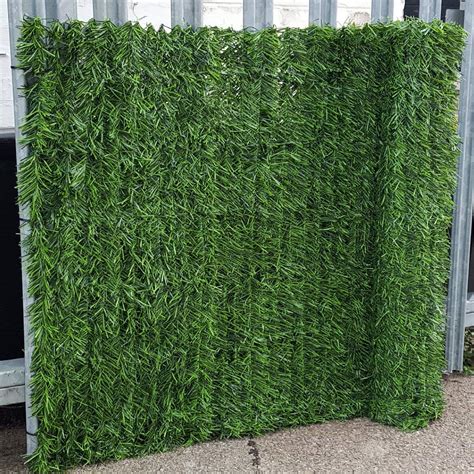 True Products Artificial Conifer Hedge Plastic Privacy Screening Garden