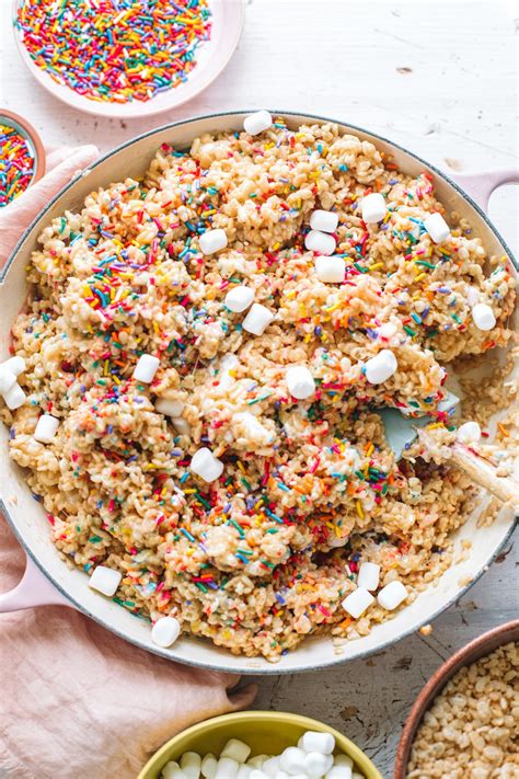 Rice Krispie Treats With Sprinkles College Housewife