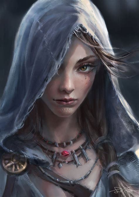 Portrait Of A Assassin Girl Digital Art By Yang Liu Фэнтези рисунки