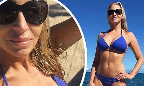 Camille Grammer Flaunts Her Fit Figure In Blue Bikini On Hawaii