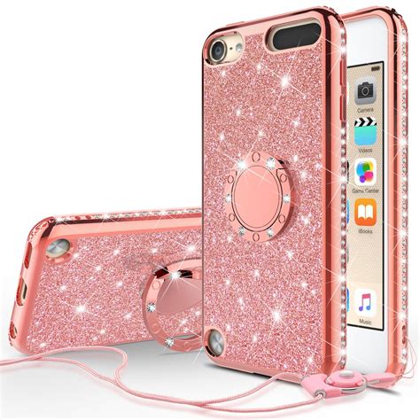 Glitter Cute Phone Case Girls Kickstand Compatible For