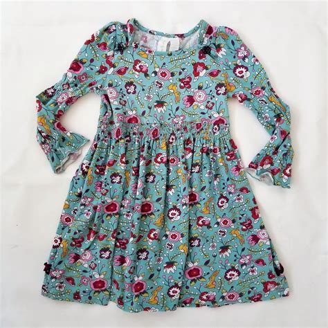 Matilda Jane 6 Painterly Lap Dress Paint By Numbers Floral Bunny Knit