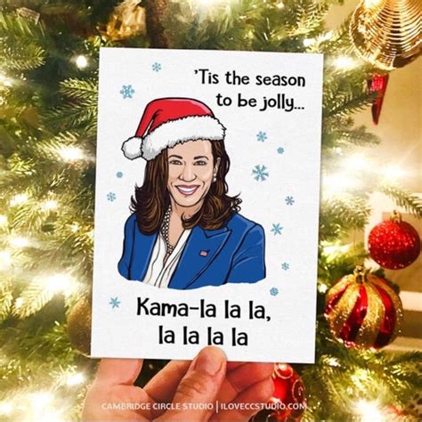 Kamala Harris Friend Christmas Card Funny Christmas Card Joe Biden Card Kamala Harris Card