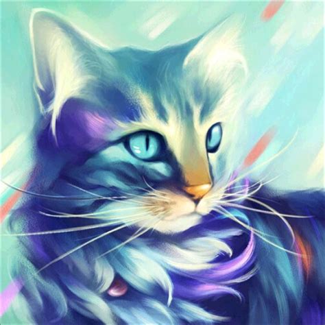 Diy 5d Diamond Painting Cartoon Cat Painting Rhinestones Embroidery