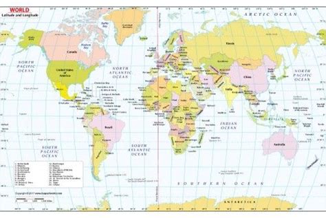 Longitude World Map Kinderzimmer 2018
