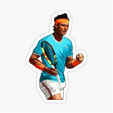 Rafa Nadal Get Points Sticker By Fractalsports Redbubble