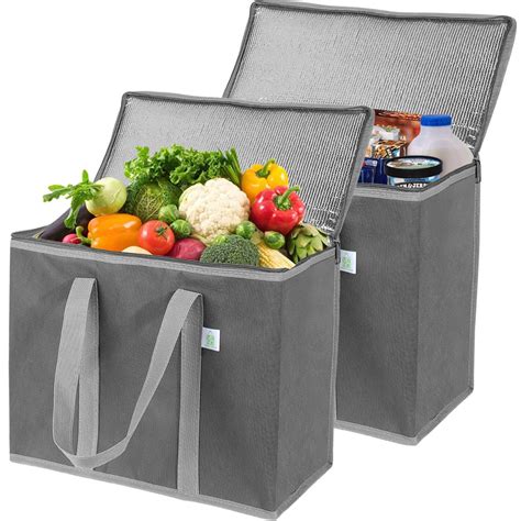 Insulated Reusable Grocery Bag Durable Collapsible Eco Friendly