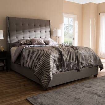 More details handcrafted canopy bed. Pamala Upholstered Canopy Bed | Upholstered panel bed ...