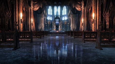 3840x2160 Inside A Gothic Cathedral Wallpaper Background Image View