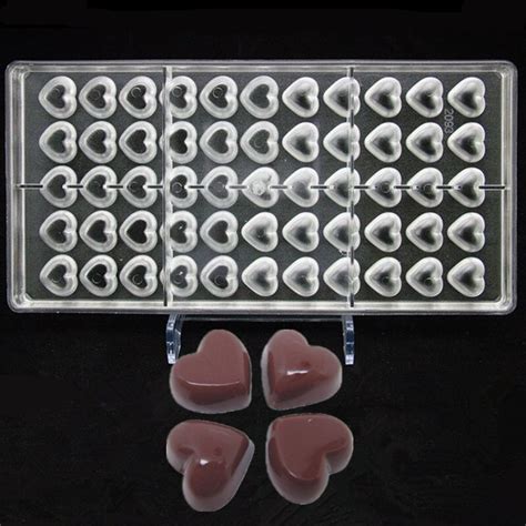Heart Shaped Candy Molds Polycarbonate Chocolate Mold Tray Pc Pudding