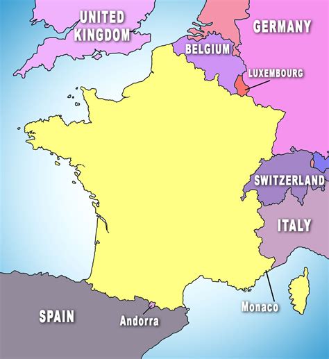 Map Of France And Its Neighbouring Countries The Ozarks Map