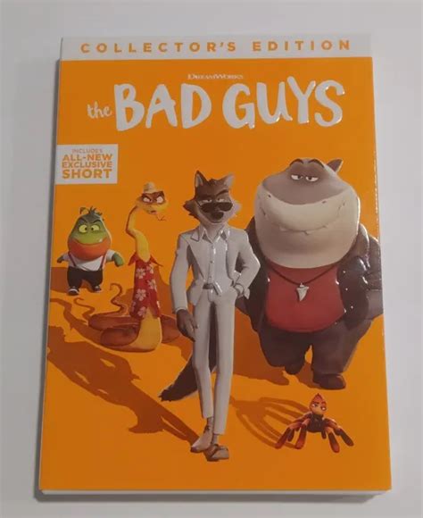 The Bad Guys Dvd 2022 Dreamworks Collectors Edition Movie Slipcover