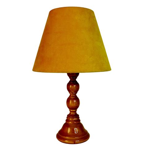 Brown Wooden Table Lamp Model Orhan Shopipersia